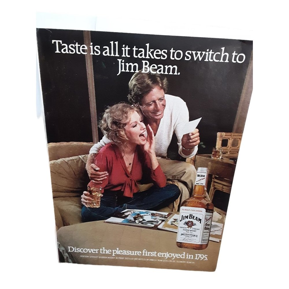 Jim Beam Kentucky Bourbon vintage 1980 Magazine Print Ad